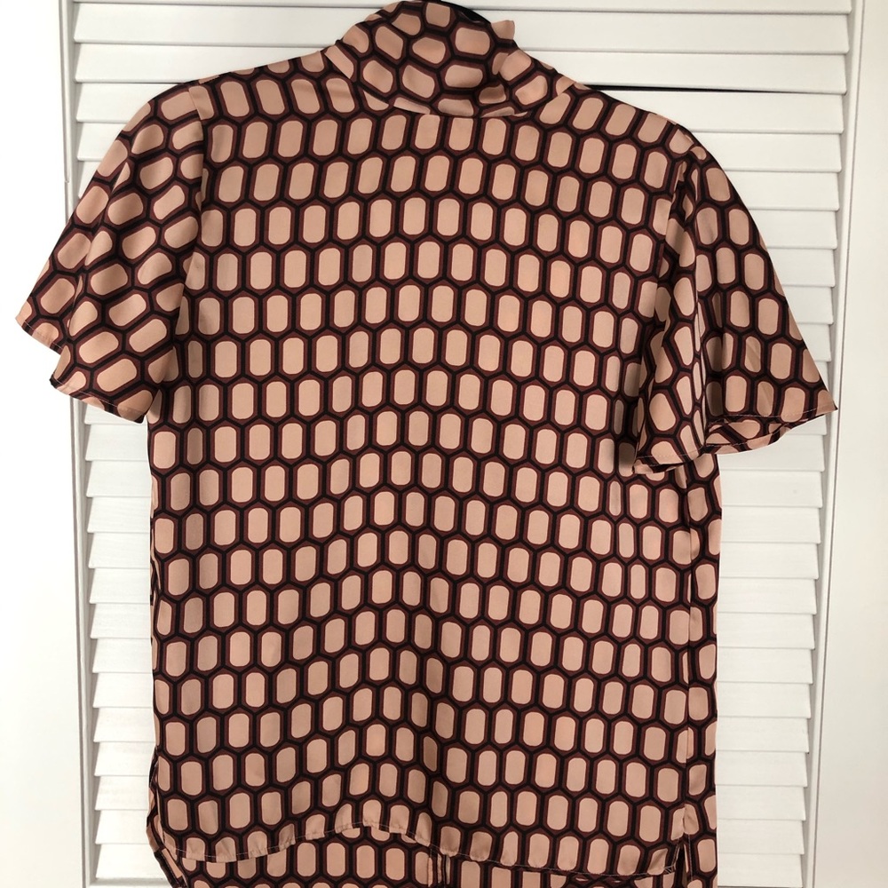 Zara Woman Printed Vintage style Top